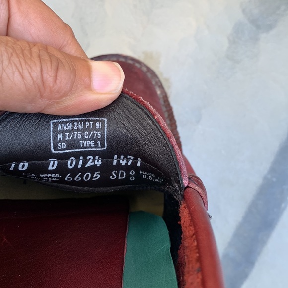 Redwing penny loafers steel toed shoes - Picture 3 of 5